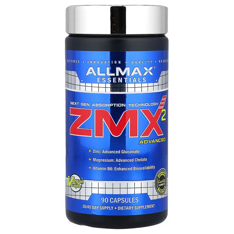 ALLMAX, ZMX2 Advanced, 90 Capsules- Zinc Magnesium Aspartate