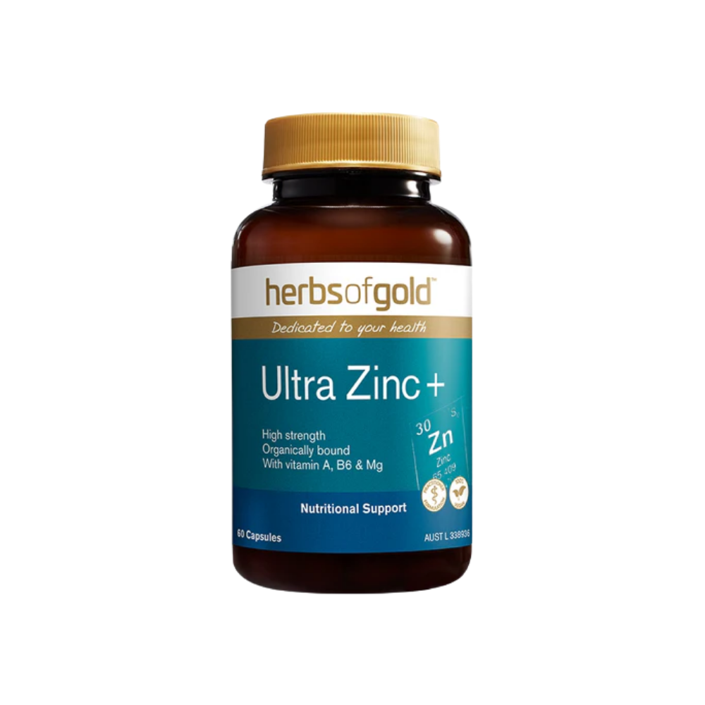 Herbs Of Gold Ultra Zinc+ (60 Capsules)