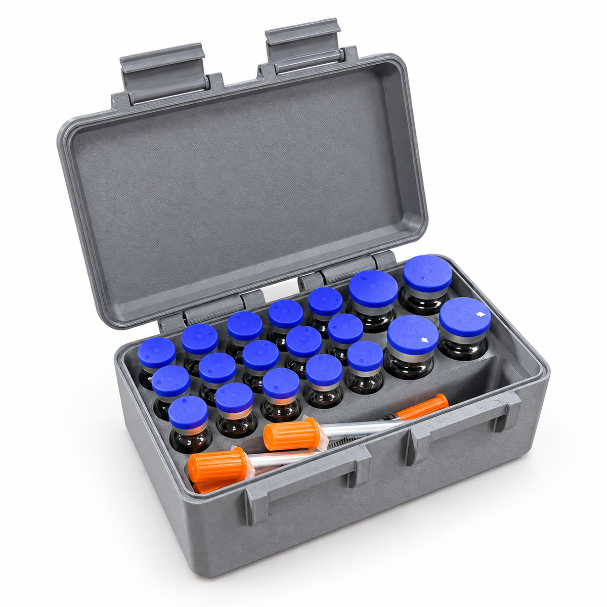 Peptide vial case