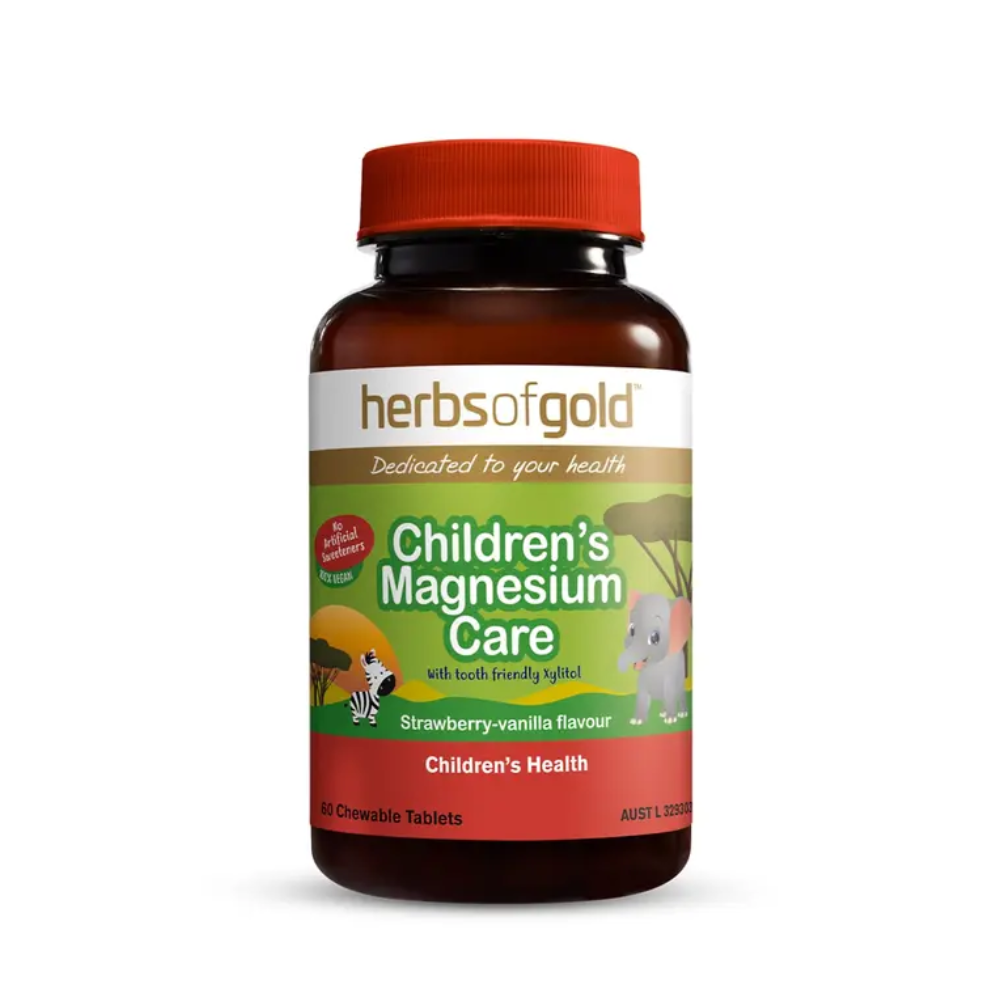 Herbs Of Gold Childrens Magnesium Care (60 Chewable Tablets)