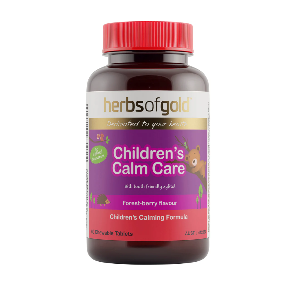 Herbs Of Gold Children's Calm Care (60 Chewable Tablets)