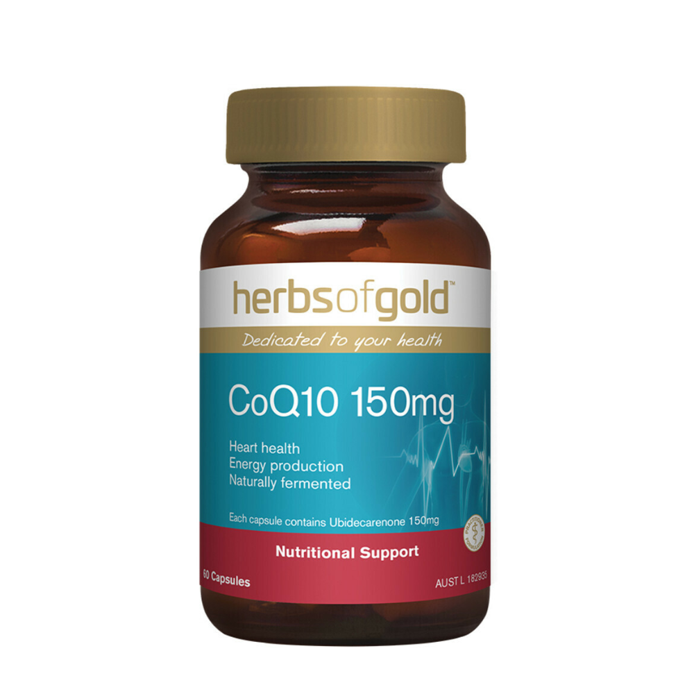 Herbs Of Gold CoQ10 150mg (60 Capsules)
