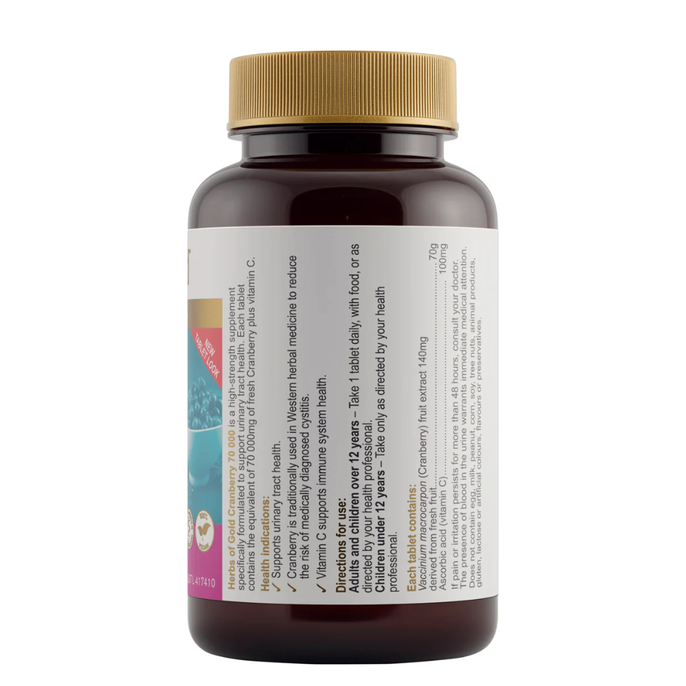 Herbs Of Gold Cranberry 70,000 (50 Tablets)