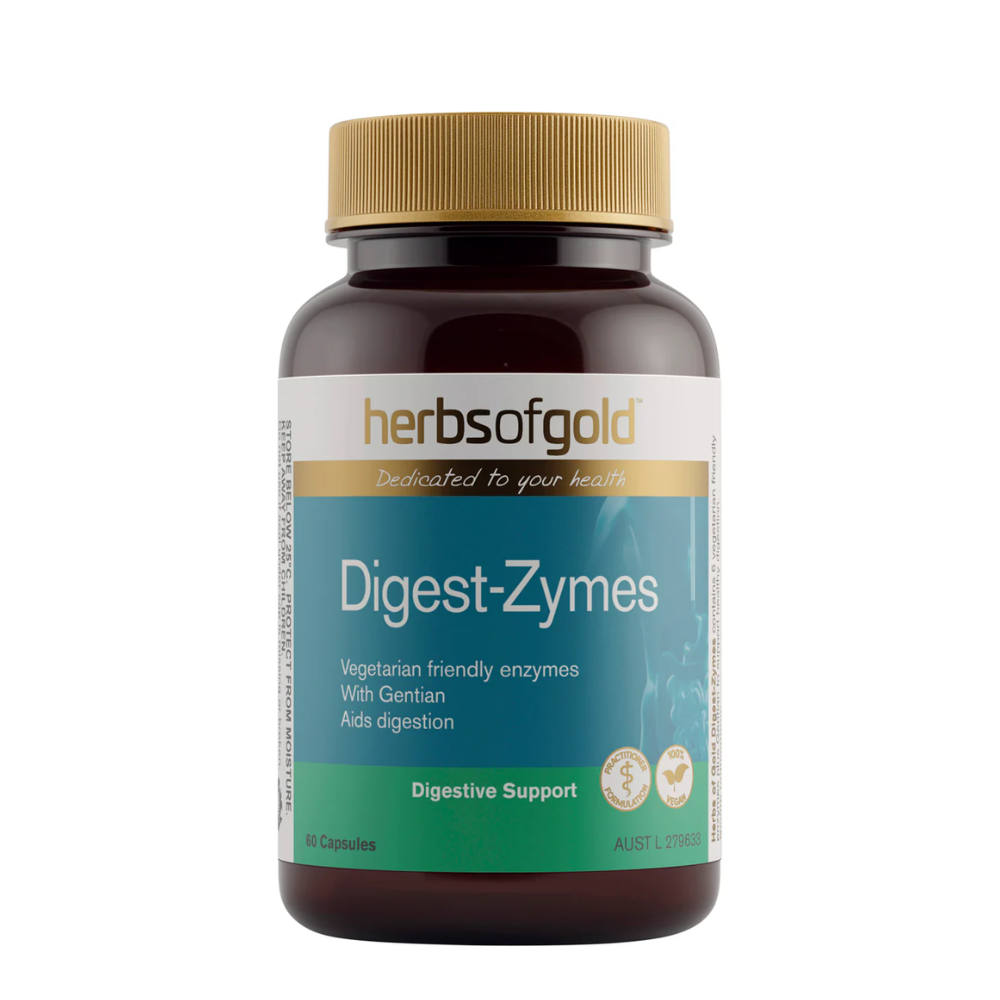 Herbs Of Gold Digest-Zymes (60 Vege Capsules)