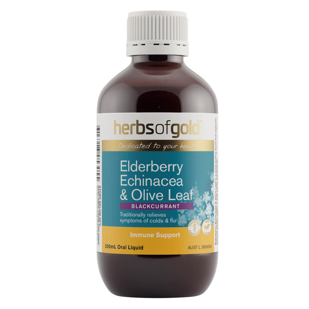Herbs Of Gold Elderberry Echinacea & Olive Leaf (Oral Liquid 200ml)