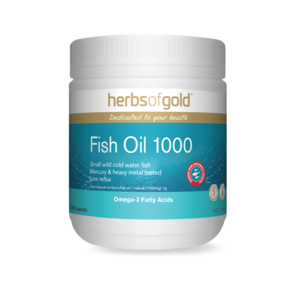 Herbs Of Gold Fish Oil 1000 (200 Capsules)