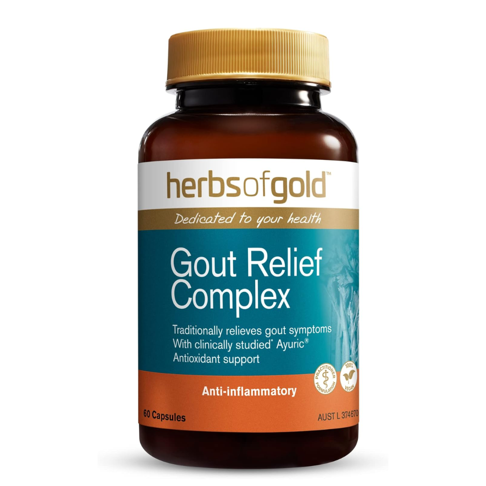 Herbs Of Gold Gout Relief Complex (60 Capsules)