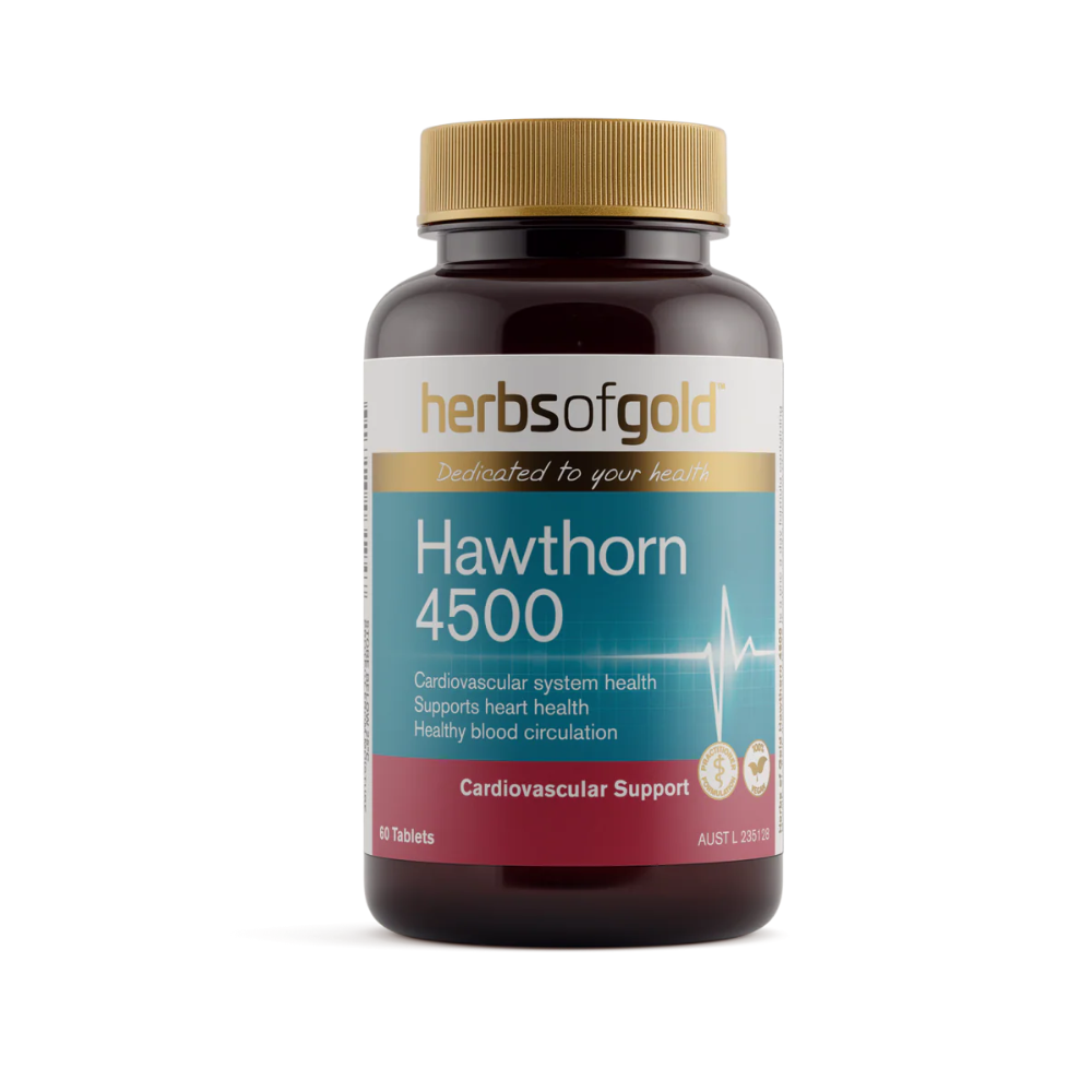 Herbs Of Gold Hawthorn 4500 (60 Tablets)