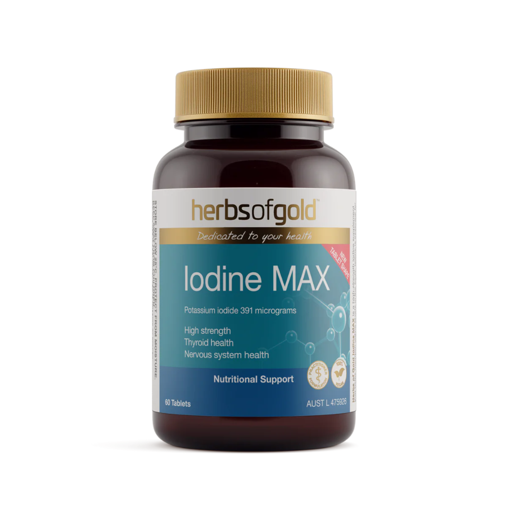Herbs Of Gold Iodine MAX (60 Tablets)