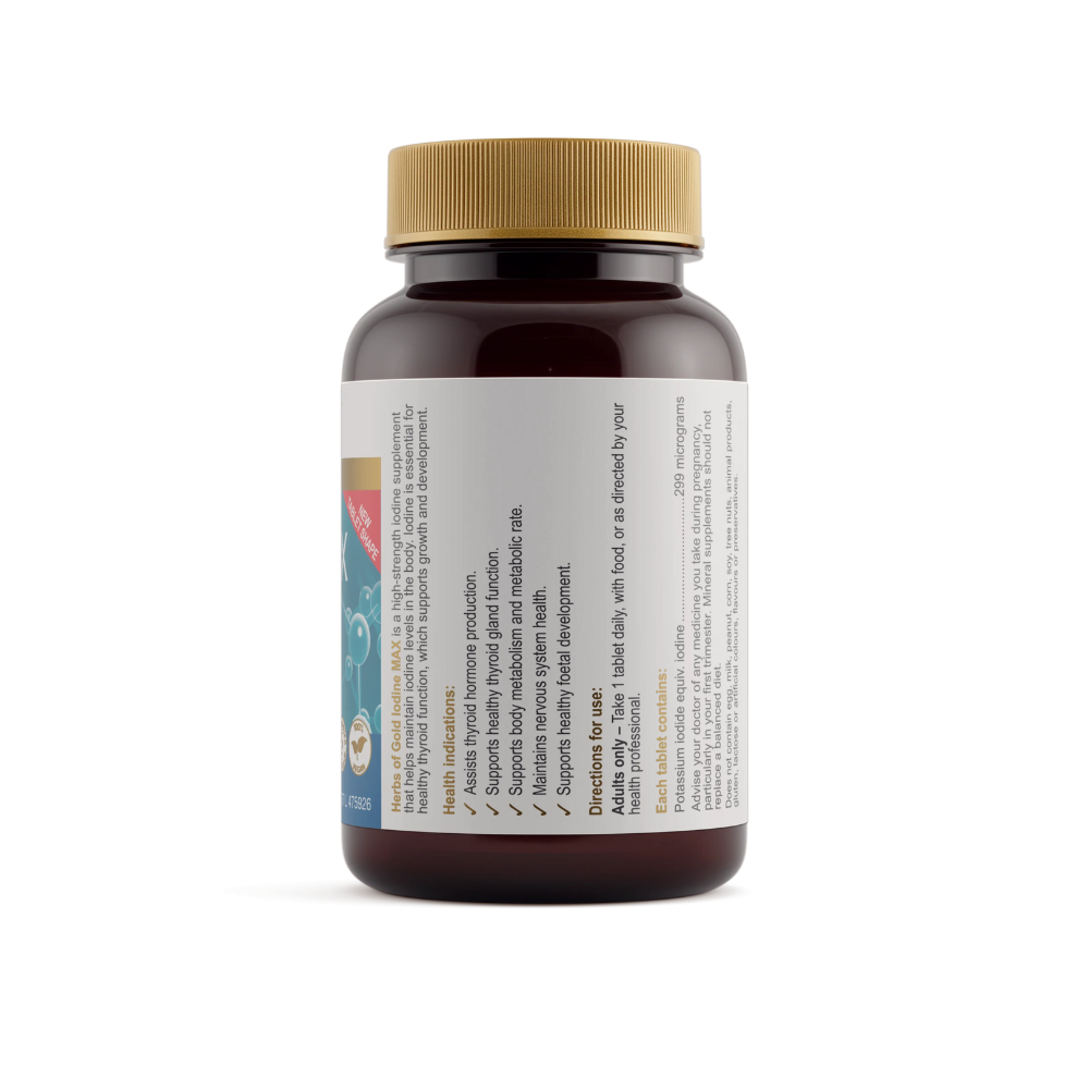 Herbs Of Gold Iodine MAX (60 Tablets)