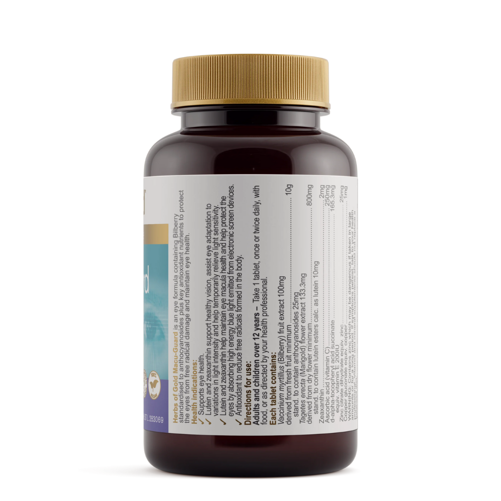 Herbs Of Gold Macu-Guard with Bilberry 10,000 (60 Tablets)