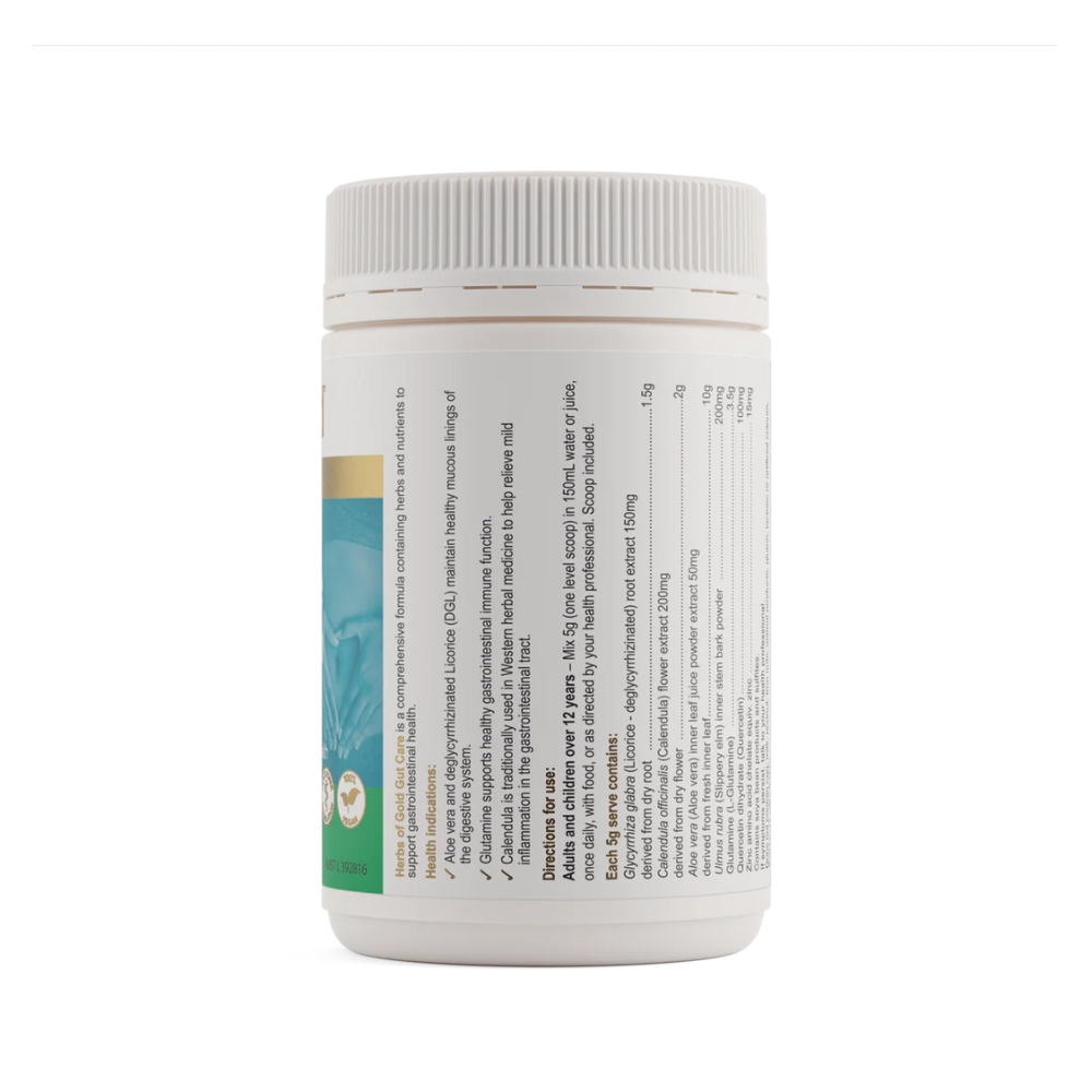 Herbs Of Gold Gut Care – Vanilla (Oral Powder 150g)