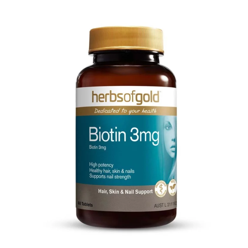 Herbs Of Gold Biotin 3mg (60 Tablets)
