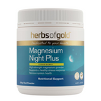 Herbs Of Gold Magnesium Night Plus – Citrus Berry (Oral Powder 300g)