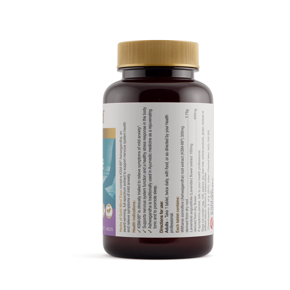 Herbs Of Gold Mind Ease (60 Tablets)