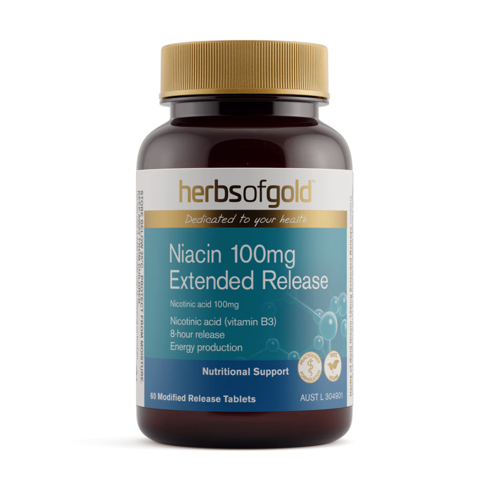 Niacin 100 mg Extended Release 60 tablets