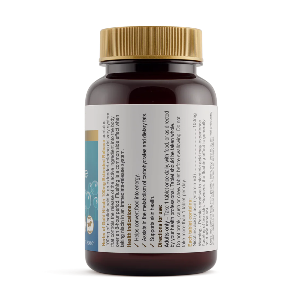 Niacin 100 mg Extended Release 60 tablets