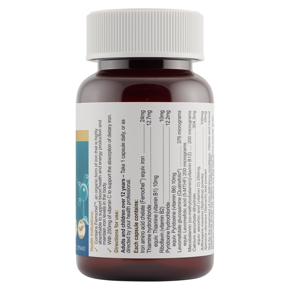 Herbs Of Gold Organic Iron Max (30 Capsules)