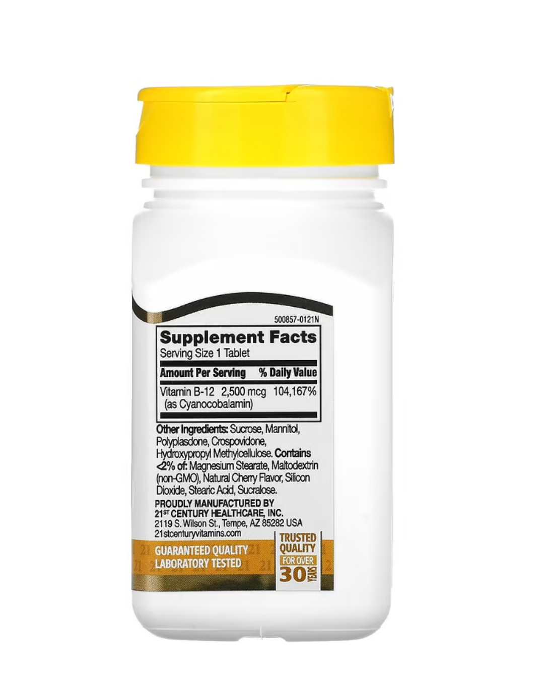 21st Century B12 2500 mcg (Cherry Sublingual) 110 Tablets