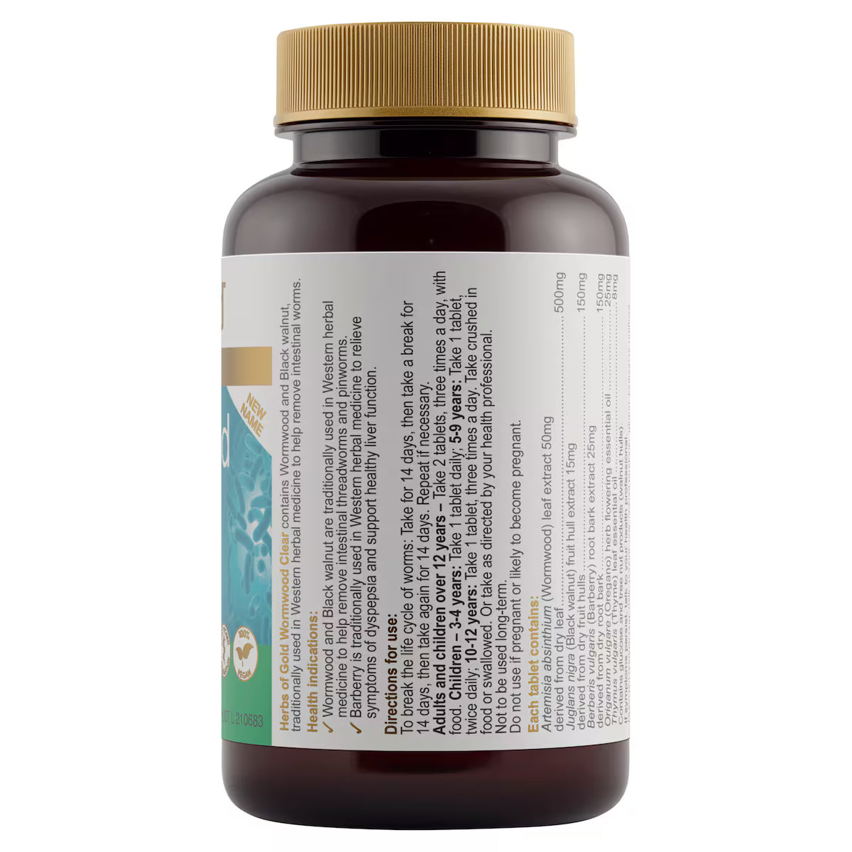 Herbs of Gold Wormwood Clear [Formerly ParaStrike] (28 Tablets)