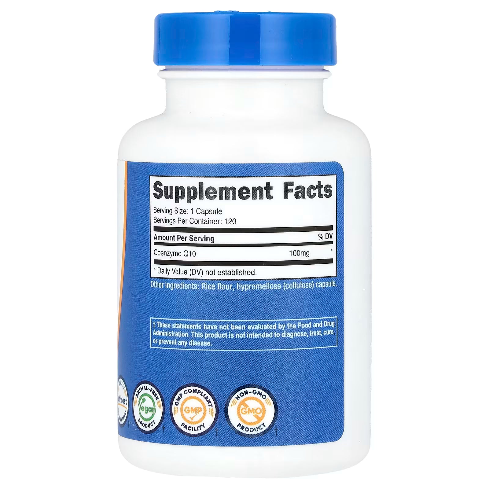 Nutricost, CoQ10, 100 mg, 120 Capsules
