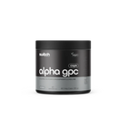 Black container of Alpha GPC with 'switch' branding on a white background