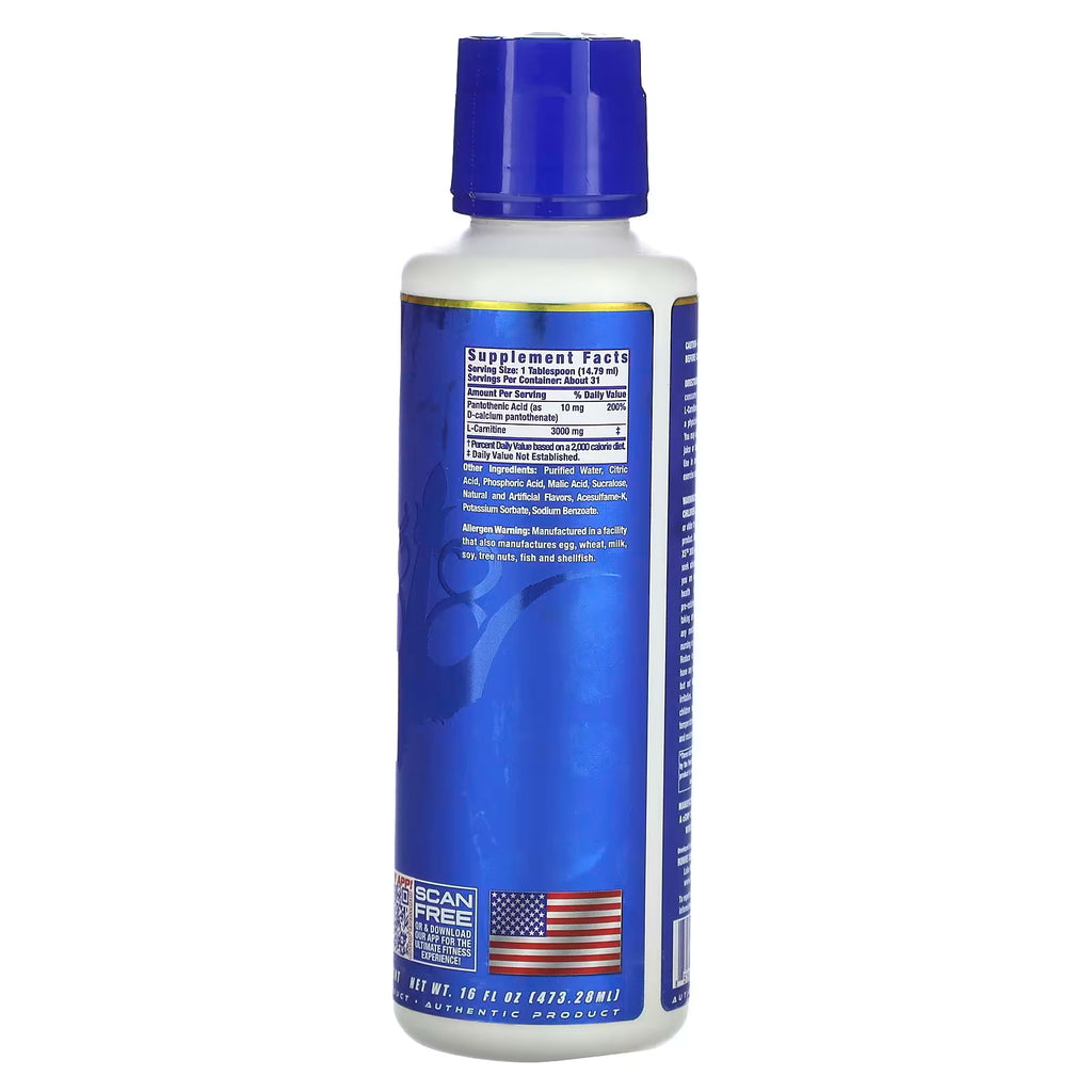 Ronnie Coleman, Vital Edition, L-Carnitine XS 3000, 16 fl oz (473.28 ml)