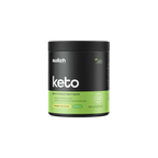 Keto supplement container with 'switch' branding on a white background