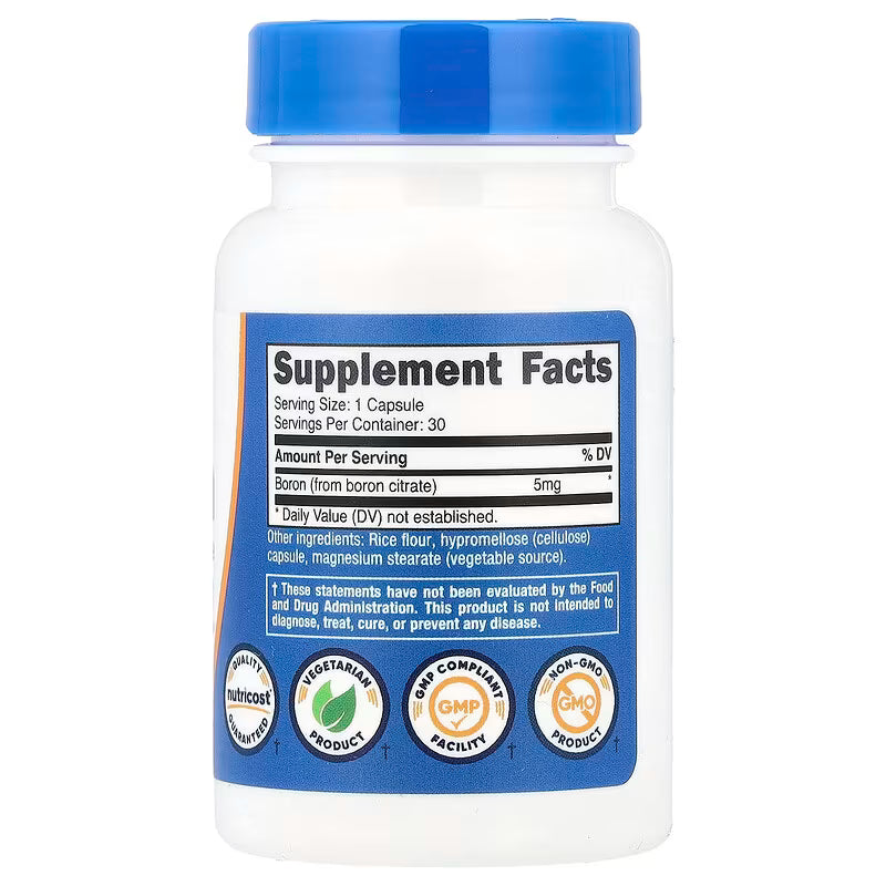 Nutricost, Boron , 5 mg , 30 Capsules