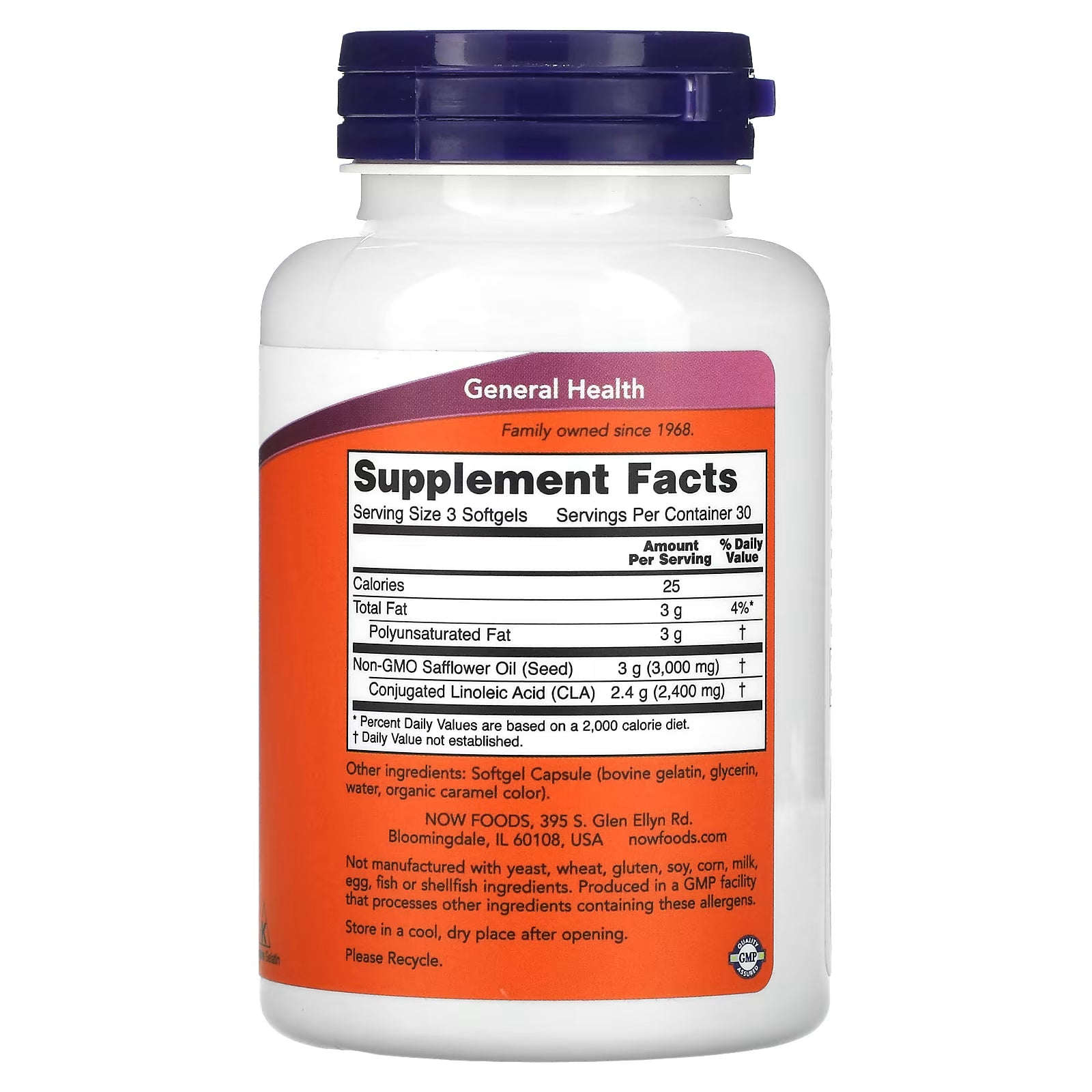 NOW Foods, CLA, 800 mg, 90 Softgels