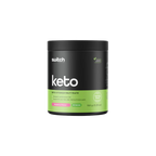 Keto supplement container with 'switch' branding on a white background