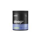 Black container labeled 'switch sleep+' on a white background