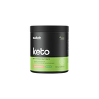 Keto supplement container with 'switch' branding on a white background