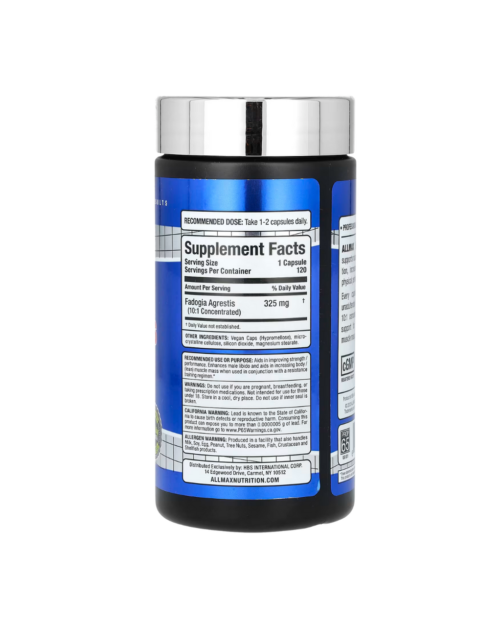 Allmax Fadogia Test Booster 120 Caps