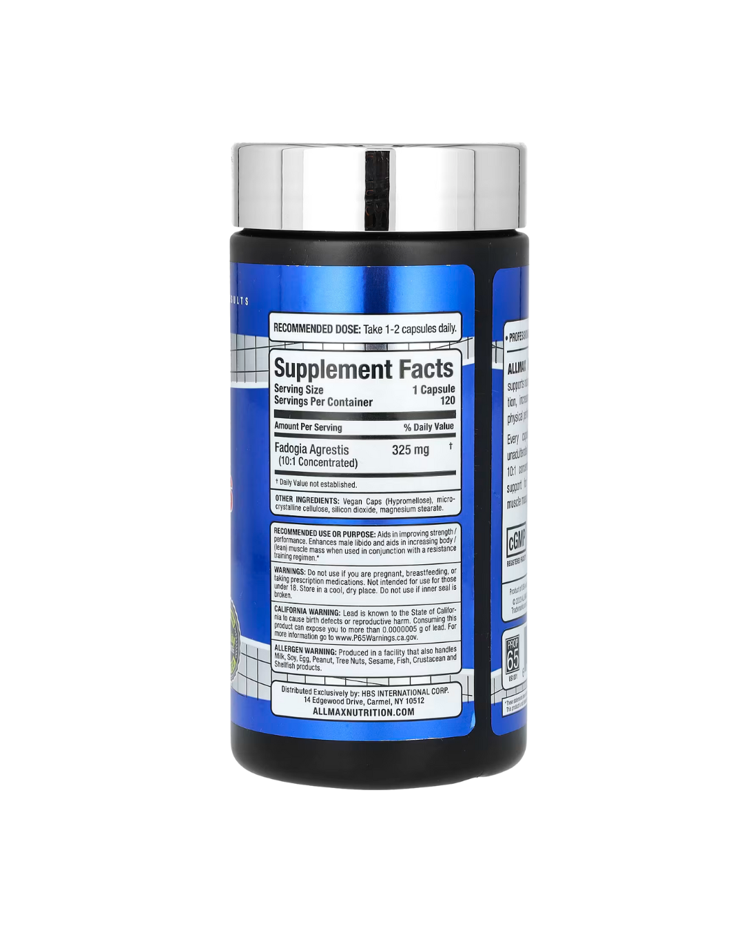 Allmax Fadogia Test Booster 120 Caps