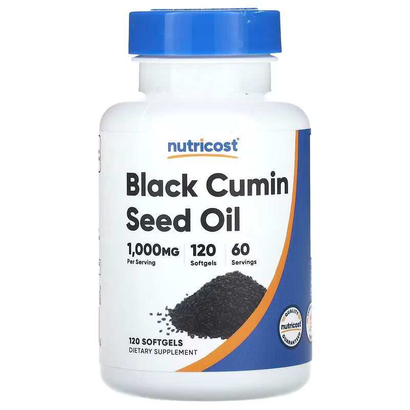 Nutricost Black Cumin Seed Oil 120 Softgels (500 mg)