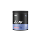 Black container labeled 'switch sleep+' on a white background