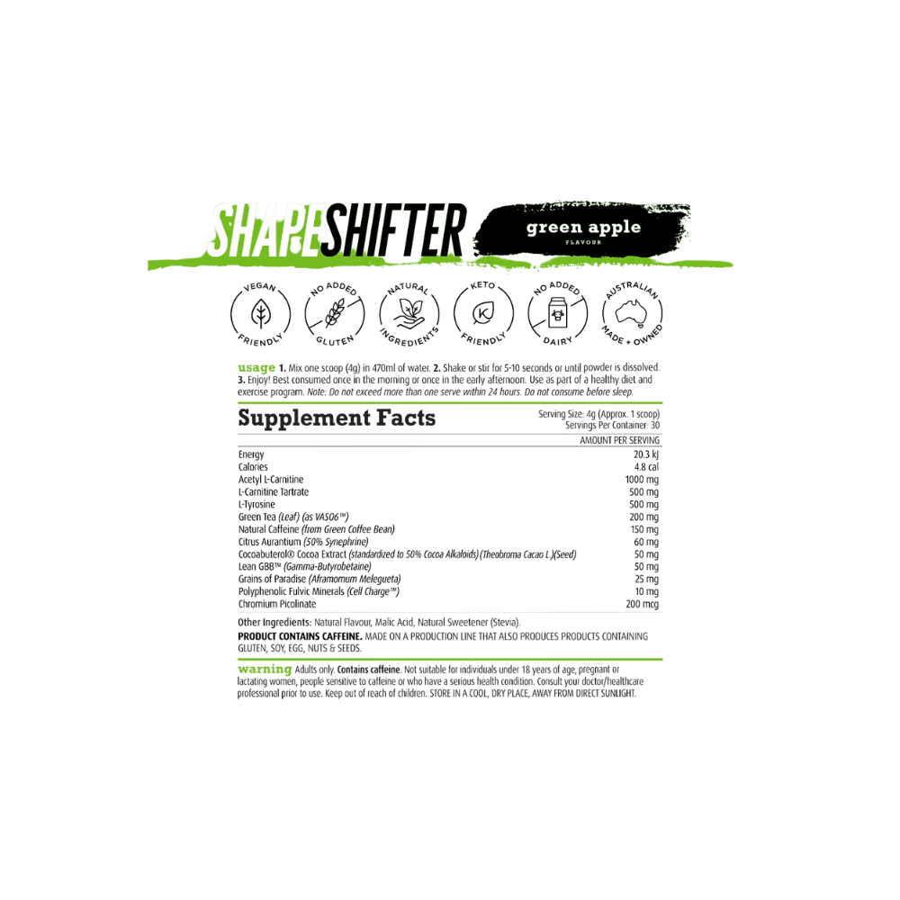 White Wolf Nutrition Shape Shifter Fat Burner 120g