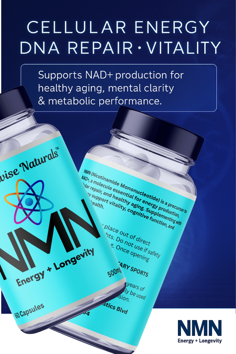 Rootwise Naturals™ NMN 500mg | NAD+ Booster for Energy & Longevity (60 Capsules)