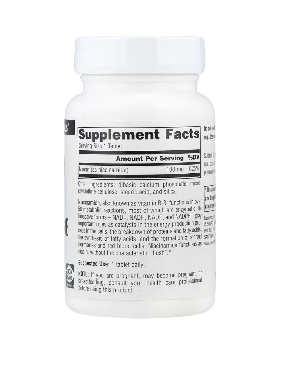 Source Naturals, Niacinamide B-3, 100 mg, 250 Tablets