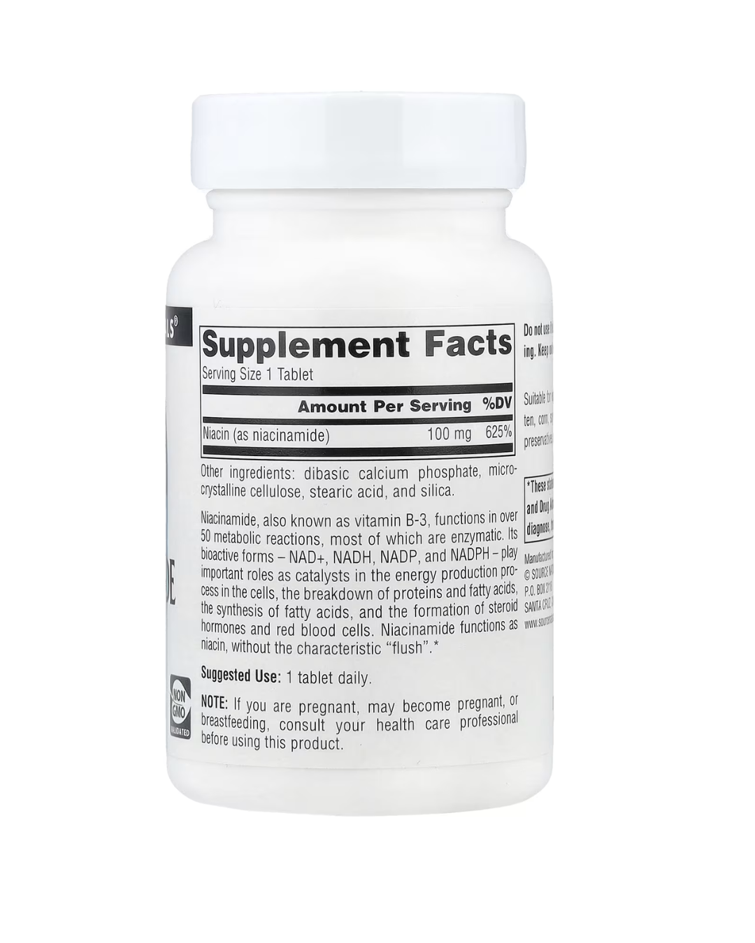 Source Naturals, Niacinamide B-3, 100 mg, 250 Tablets