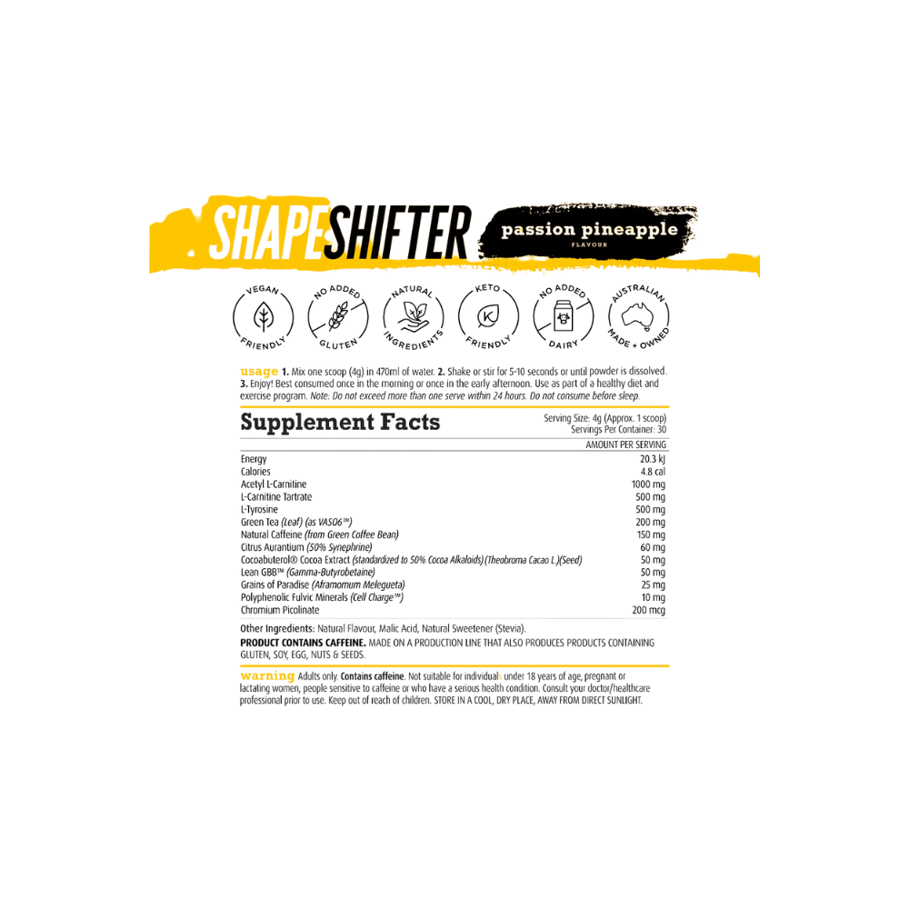 White Wolf Nutrition Shape Shifter Fat Burner 120g