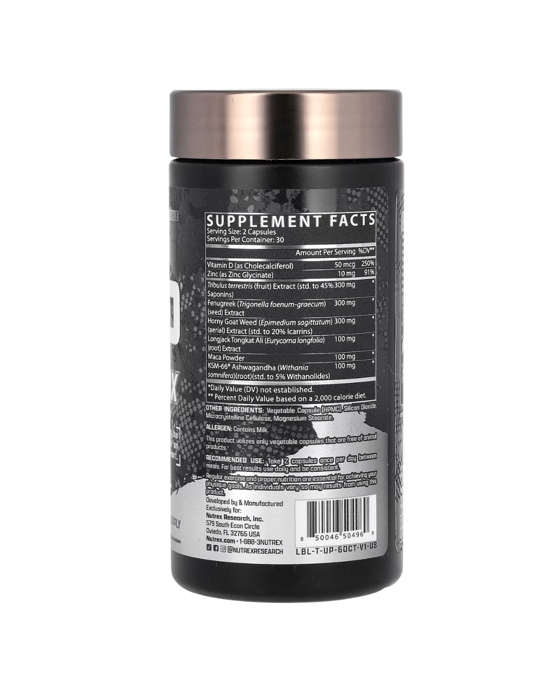 Nutrex Research, T-Up Max, 60 Capsules