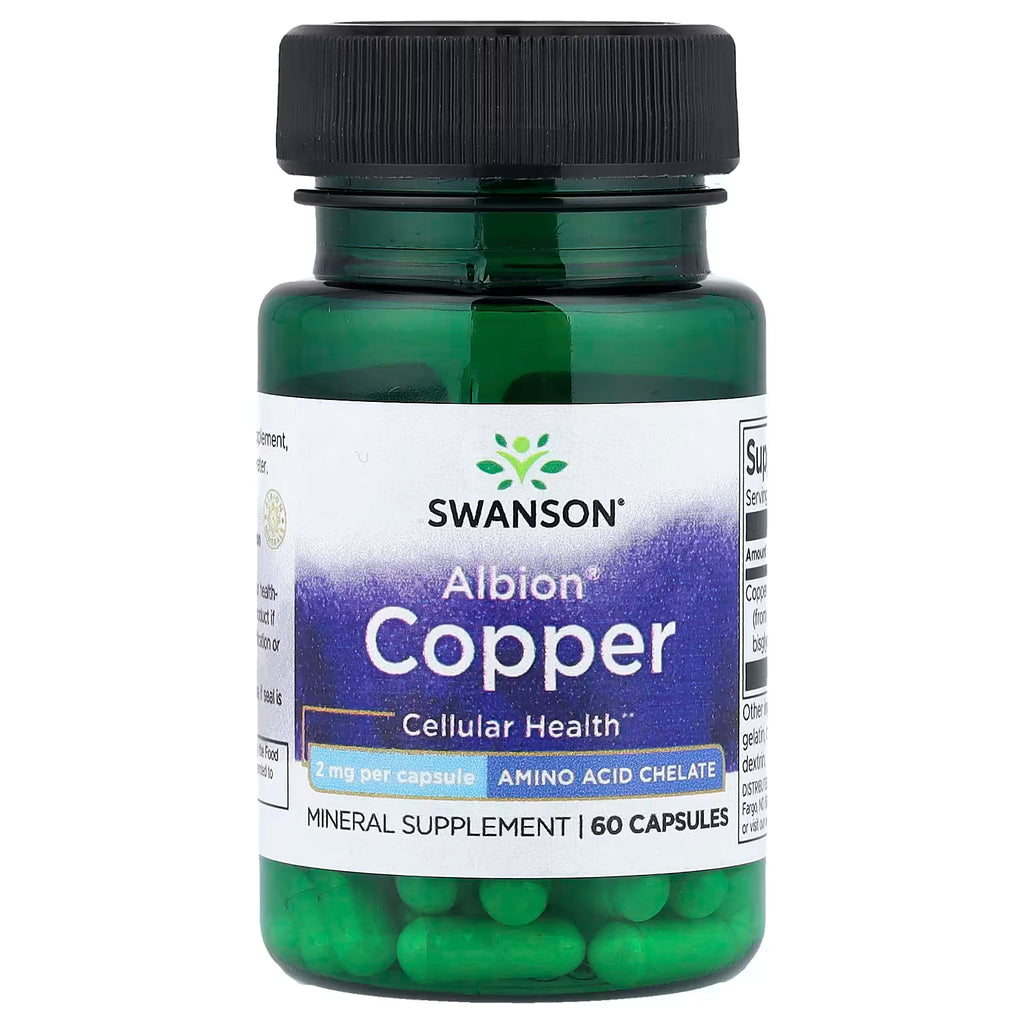Swanson, Albion® Copper, 2 mg, 60 Capsules