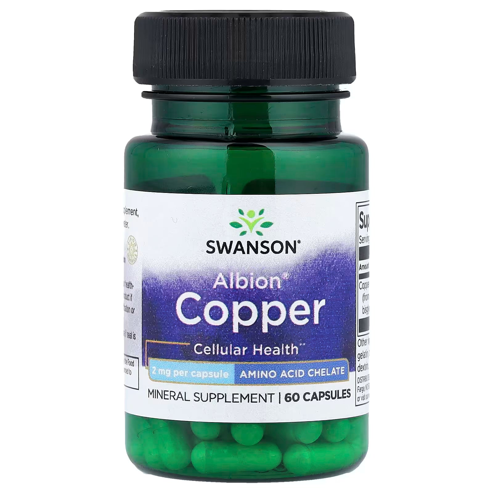 Swanson, Albion® Copper, 2 mg, 60 Capsules