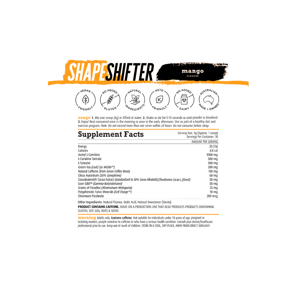 White Wolf Nutrition Shape Shifter Fat Burner 120g