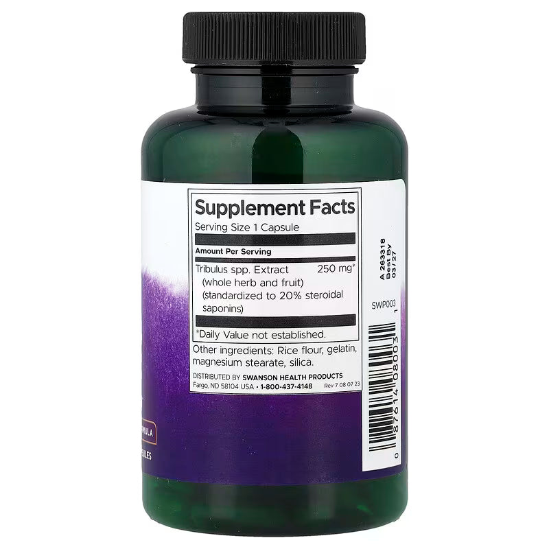 Swanson, Mega Tribulus Extract, 250 mg, 120 Capsules