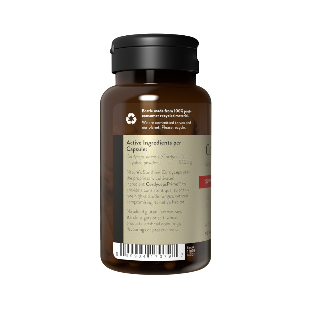 Nature Sunshine Cordyceps 90 Hard Capsules