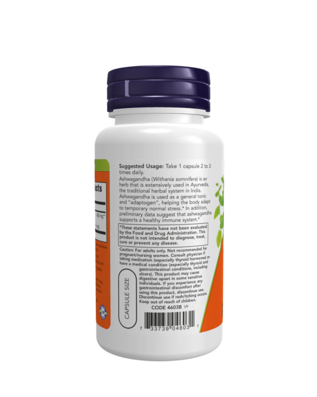 NOW Foods, Ashwagandha, Standardized Extract, 450 mg, 90 Veg Capsules
