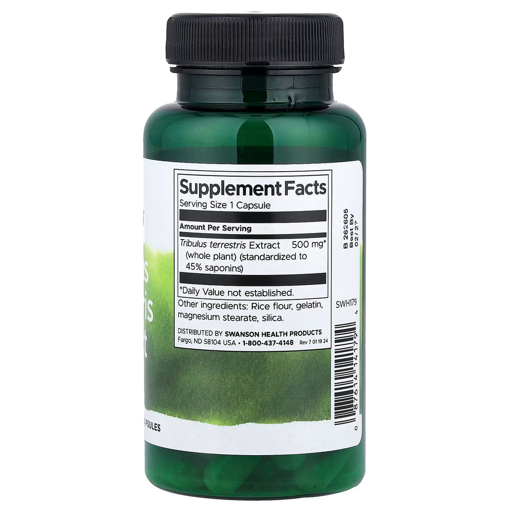 Swanson, Tribulus Terrestris Extract, 500 mg, 60 Capsules